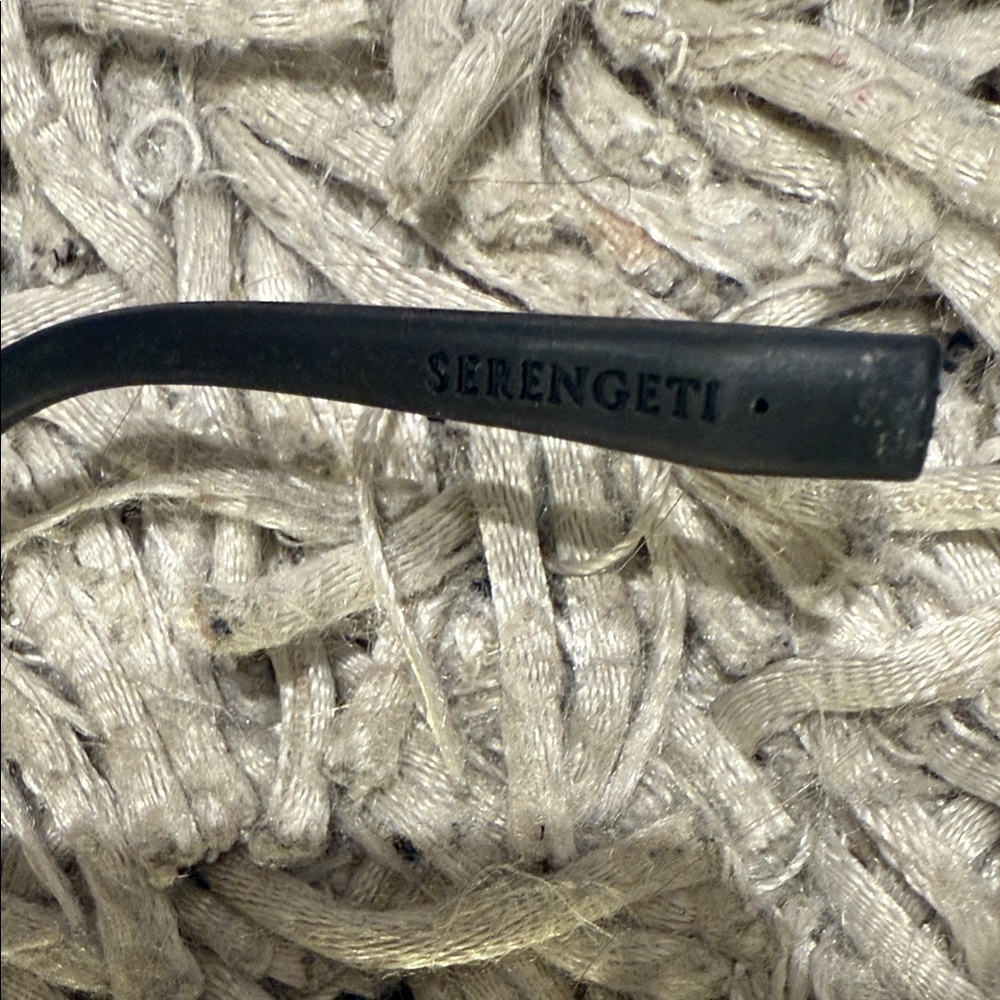 Serengetti Black Sunglasses with Brown Lenses Made in Italy - Picture 8 of 10